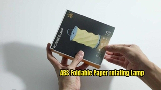 Lampada di carta rotante pieghevole